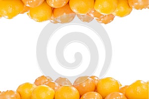 The pile of oranges