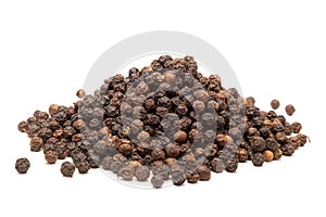 Pile of Organic Black pepper.