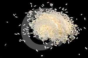 Pile of Parboiled Rice