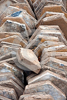 Pile of paving stones