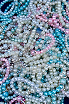 Pile of Pearl Bracelets