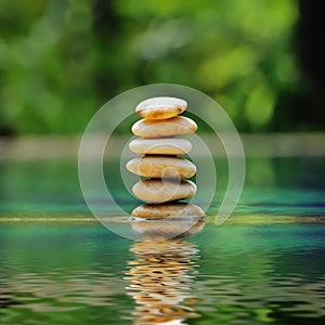 Pile of pebble stones