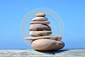 Pile of pebble stones