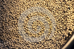 The pile of pellets raw material of injection process