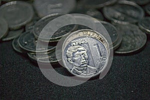Pile of Philippine Peso coins