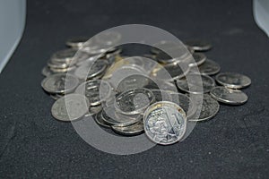 Pile of Philippine Peso coins