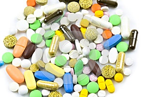 Pile of Pills and Capsules