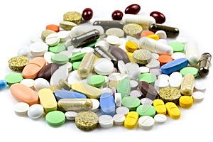 Pile of Pills and Capsules