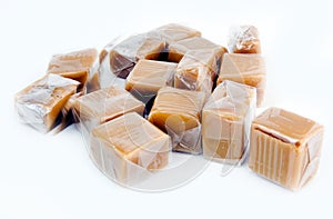 plastic wrapped caramels