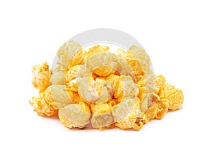 Pile of popcorn flakes isolated