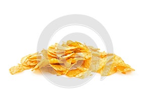 Pile of potato chips