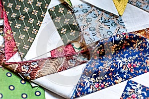 Pile of Quilting Squares Background