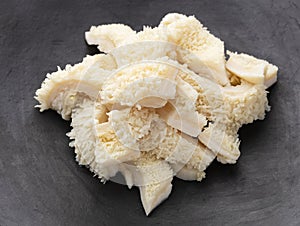 Pile of raw tripe in chunks - second beef stomach