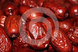 A pile of Red Chinese dates