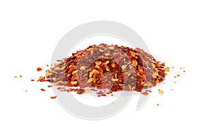 Pile of red pepper flakes