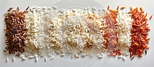Pile of Rice on White Table