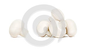 Pile of ripe champignons (isolated)