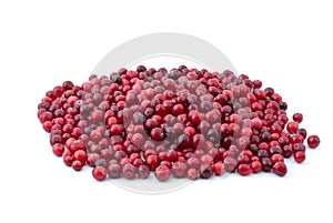 Pile of ripe cranberries
