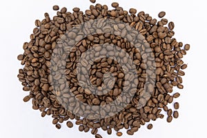 A Pile of Roasted Coffee Beans