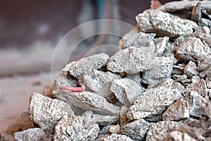 Pile of Rocks, Debris and Pebbles at a Construction Site