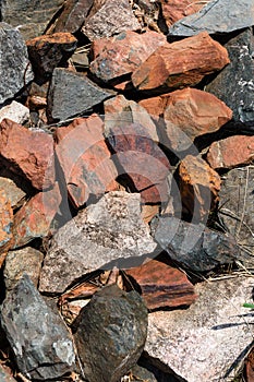 Pile of Rocks Left Over From Mining Operation