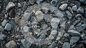 Pile of Rocks Scattered on Ground