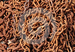 Pile of Rusted Chains