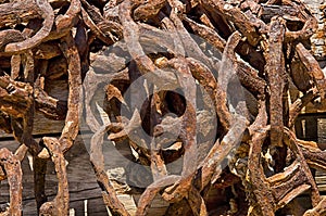 Pile of Rusty Chains