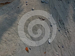 a pile of sand at a construction project site