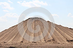 Pile of sand mountain photo