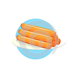 Pile OF Sausages Farm Product Colorful Sticker