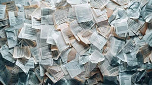 The Pile of Scattered Documents.AI generated image