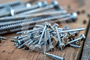 A Pile of Screws and Nuts