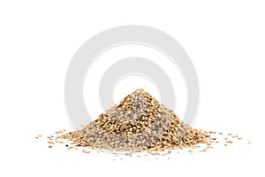 Pile of Sesame or Til Seeds on white photo