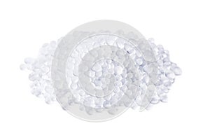 Pile of silica gel granules photo