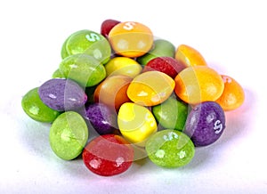 A pile of skittles