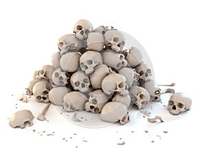 Pile of skulls