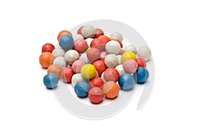 Pile of small colorful ball shaped