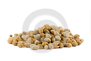 A pile of Soya beans isolated on white