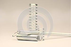 Pile of Springs standing and lying on the Ground