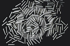 Pile of steel screws