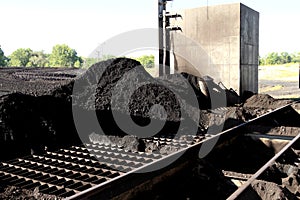 Pile of Sub-Bituminos Coal on the Grates of a Pulverizer