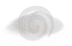 Pile of sugar isolated on white
