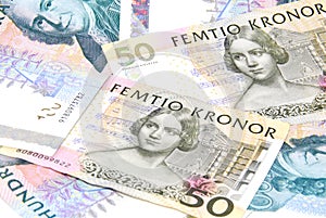 Pile of swedish crowns