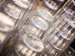 Pile of transparent cups