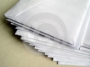 A pile of unopened letters