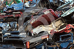 Pile of used cars