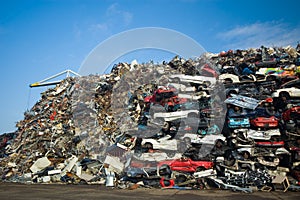 Pile of used cars