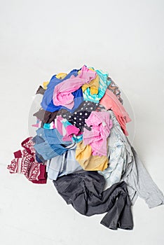 Pile of used clothes