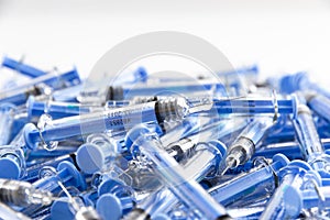 Empty glatiramer acetate syringes